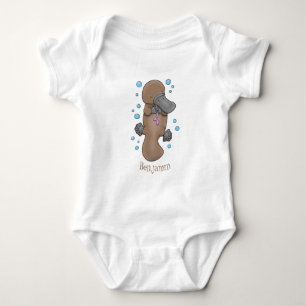 illustration av tecknaden Cute lycklig baby platyp T Shirt