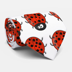 illustration av tecknaden Cute lycklig red ladybug Slips