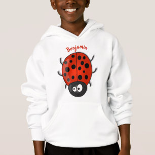 illustration av tecknaden Cute lycklig red ladybug T Shirt