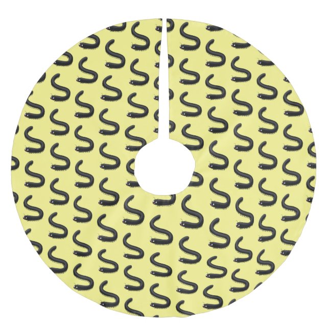 illustration av tecknaden Cute millipede Julgransmatta Borstad Polyester (Framsidan)