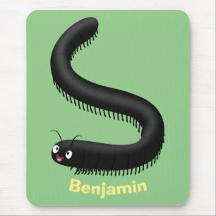 illustration av tecknaden Cute millipede Musmatta