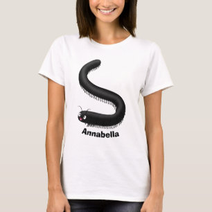 illustration av tecknaden Cute millipede T Shirt