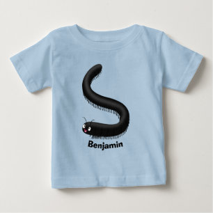 illustration av tecknaden Cute millipede T Shirt