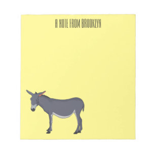 illustration av tecknaden Donkey Anteckningsblock