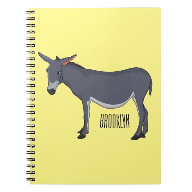 illustration av tecknaden Donkey Anteckningsbok (Framsidan)