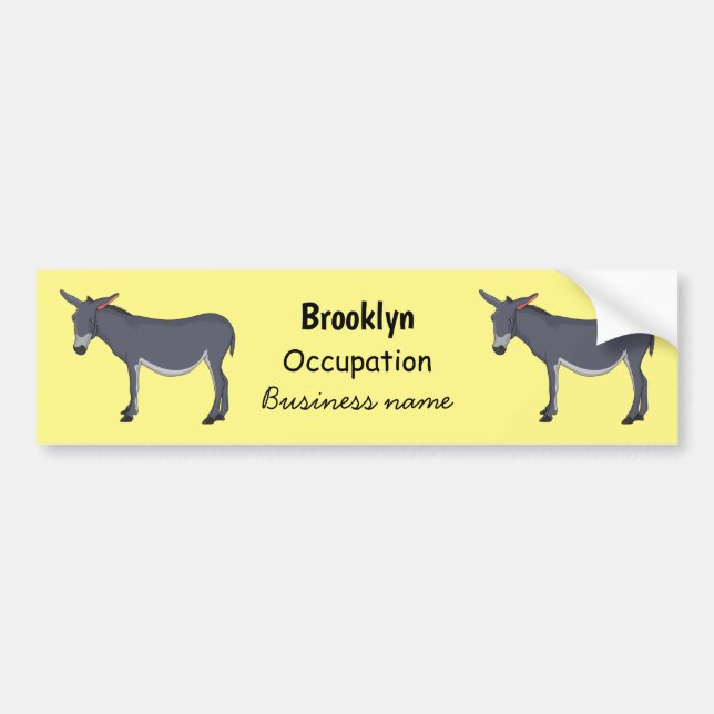 illustration av tecknaden Donkey Bildekal (Framsidan)