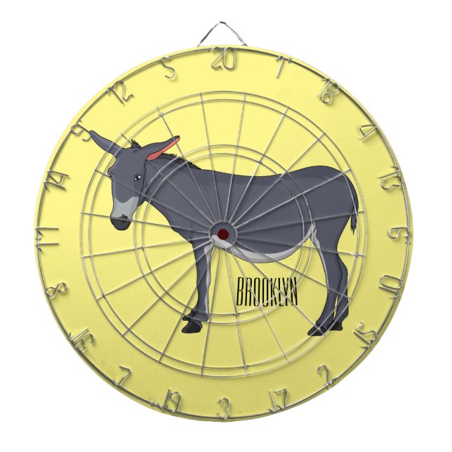 illustration av tecknaden Donkey Darttavla (Framsidan)