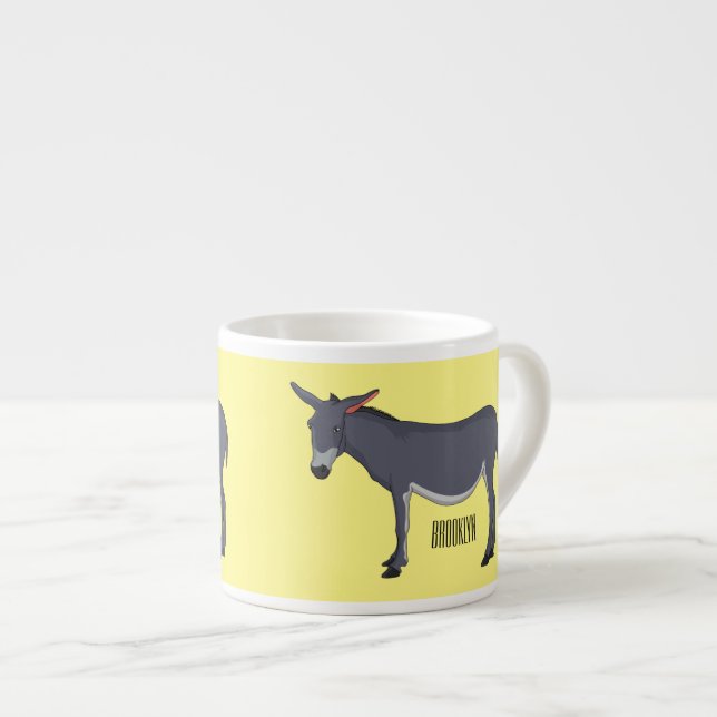 illustration av tecknaden Donkey Espressomugg (Framsida höger)