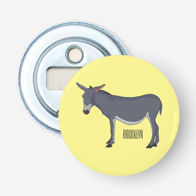 illustration av tecknaden Donkey Flasköppnare (Framsidan)