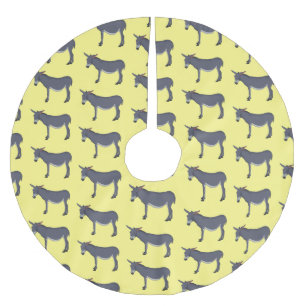 illustration av tecknaden Donkey Julgransmatta Borstad Polyester