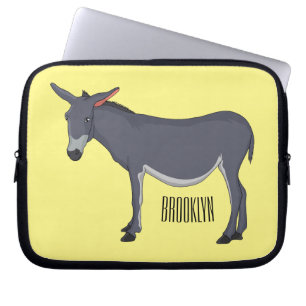 illustration av tecknaden Donkey Laptop Fodral