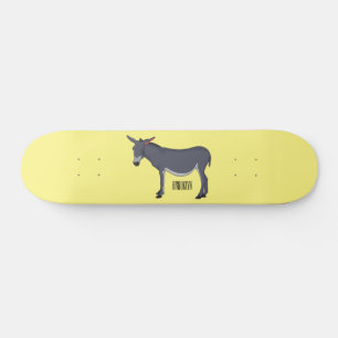 illustration av tecknaden Donkey Mini Skateboard Bräda 18,5 Cm
