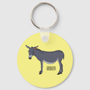 illustration av tecknaden Donkey Nyckelring