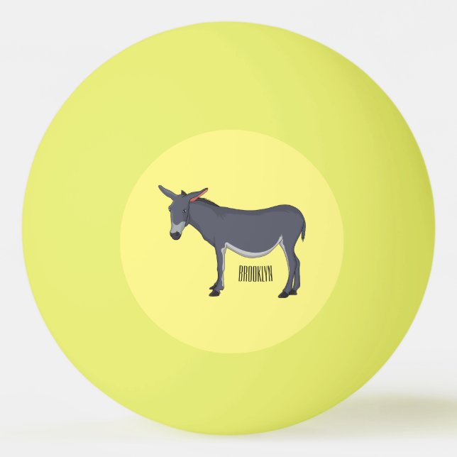 illustration av tecknaden Donkey Pingisboll (Framsidan)
