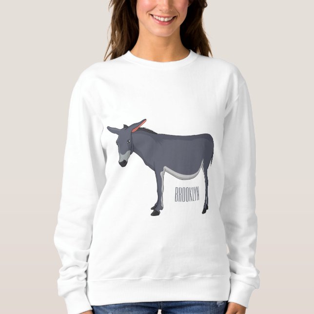 illustration av tecknaden Donkey T Shirt (Framsida)