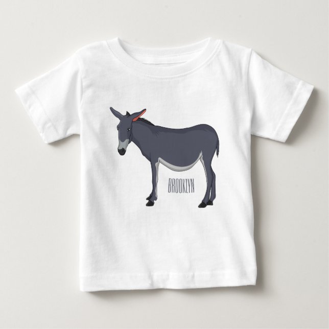 illustration av tecknaden Donkey T Shirt (Framsida)