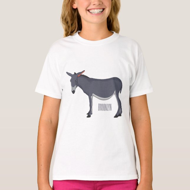 illustration av tecknaden Donkey T Shirt (Framsida)