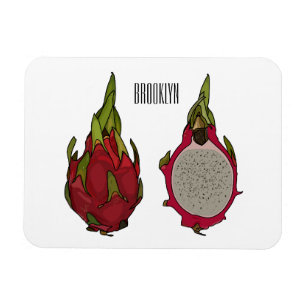 illustration av tecknaden Dragon Frukt Magnet