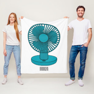 illustration av tecknaden fläkt fleecefilt
