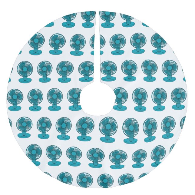 illustration av tecknaden fläkt julgransmatta borstad polyester (Framsidan)