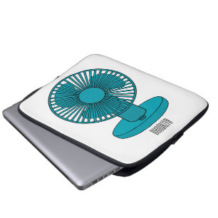 illustration av tecknaden fläkt laptop fodral