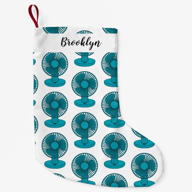 illustration av tecknaden fläkt liten julstrumpa (Framsidan)