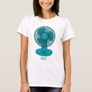 illustration av tecknaden fläkt t shirt