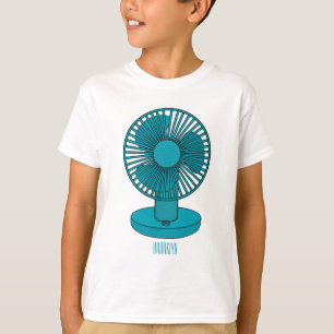 illustration av tecknaden fläkt t shirt