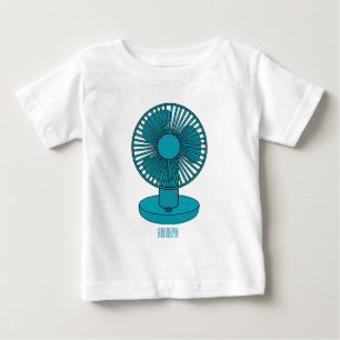 illustration av tecknaden fläkt t shirt