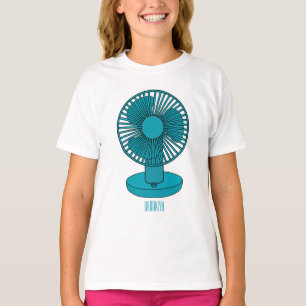 illustration av tecknaden fläkt t shirt