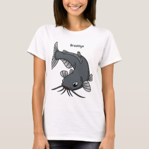 illustration av tecknaden för akut katjon t shirt