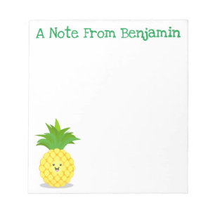 illustration av tecknaden för ananas anteckningsblock