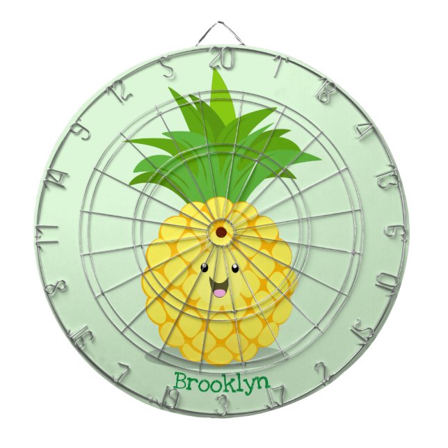 illustration av tecknaden för ananas darttavla (Framsidan)