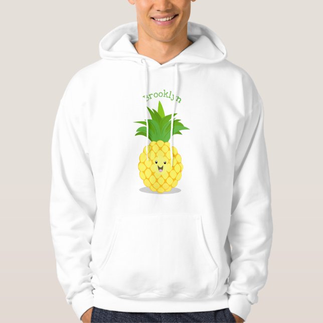 illustration av tecknaden för ananas hoodie (Framsida)