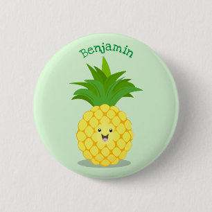 illustration av tecknaden för ananas knapp