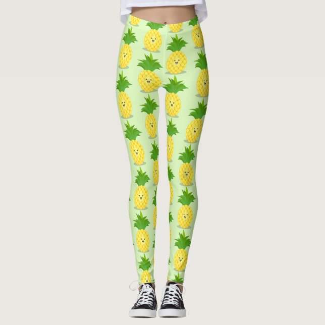 illustration av tecknaden för ananas leggings (Framsida)