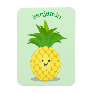 illustration av tecknaden för ananas magnet