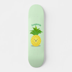 illustration av tecknaden för ananas mini skateboard bräda 18,5 cm
