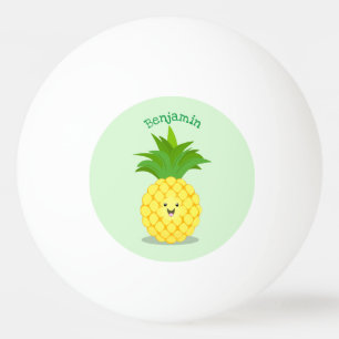 illustration av tecknaden för ananas pingisboll