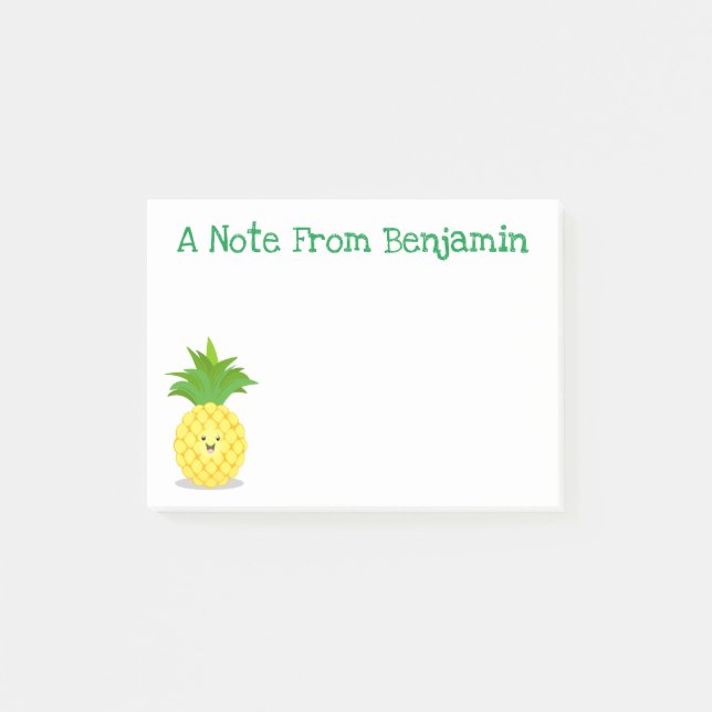 illustration av tecknaden för ananas post-it block (Framsida)