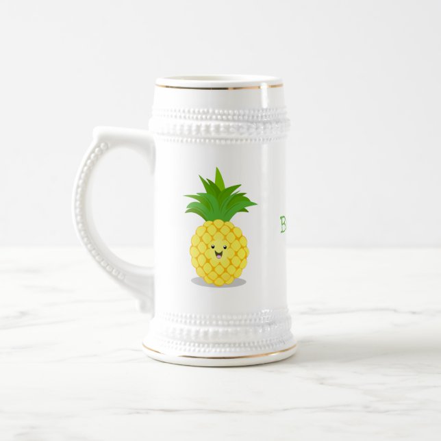 illustration av tecknaden för ananas sejdel (Vänster)