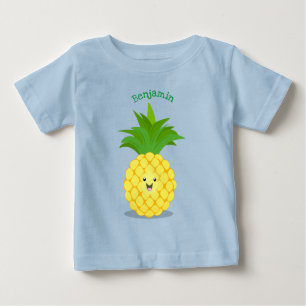 illustration av tecknaden för ananas t shirt