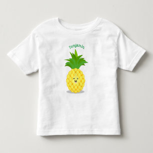 illustration av tecknaden för ananas t shirt
