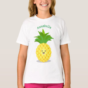 illustration av tecknaden för ananas t shirt