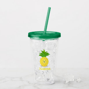 illustration av tecknaden för ananas take away mugg