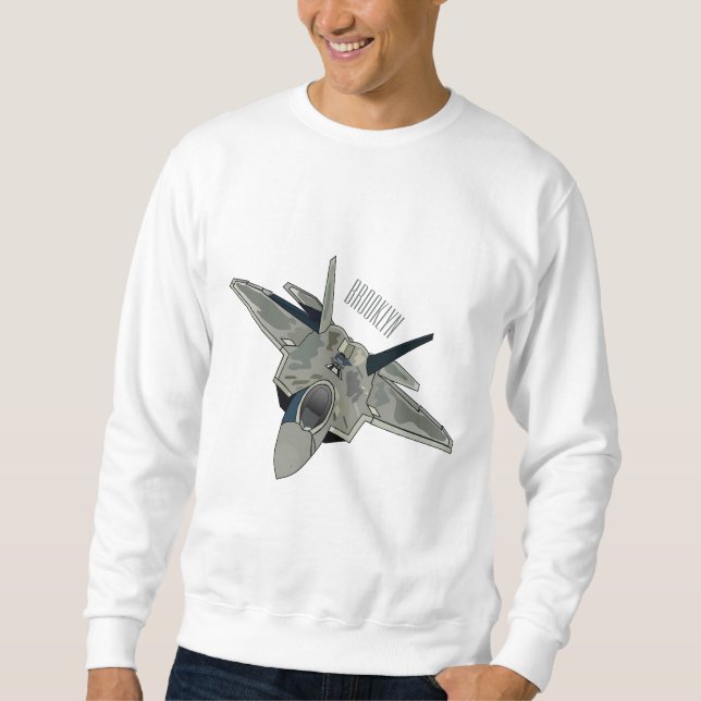 illustration av tecknaden för bekämpning av luftfa lång ärmad tröja (Framsida)