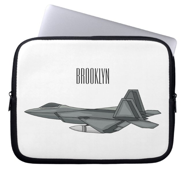 illustration av tecknaden för bekämpning av luftfa laptop fodral (Framsidan)