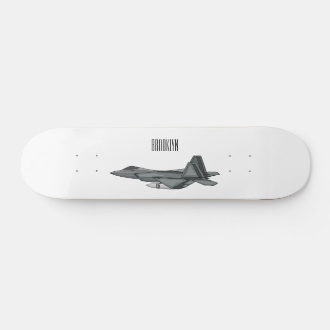 illustration av tecknaden för bekämpning av luftfa mini skateboard bräda 18,5 cm (Horz)