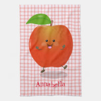 illustration av tecknaden för Cute dans-äpple