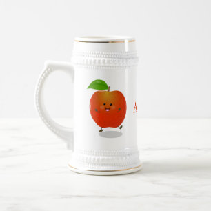 illustration av tecknaden för Cute dans-äpple Sejdel